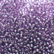 01222 10/0 чеський бісер Preciosa, 50 г, фіолетовий, кристальний сольгель