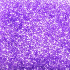 01223 10/0 чеський бісер Preciosa, 50 г, фіолетовий, кристальний сольгель