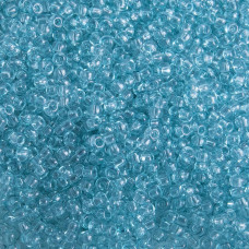 01233 10/0 чеський бісер Preciosa, 50 г, блакитний, кристальний сольгель