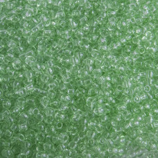 01261 10/0 чеський бісер Preciosa, 50 г, зелений, кристальний сольгель