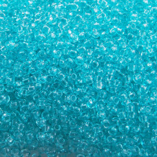 01265 10/0 чеський бісер Preciosa, 50 г, блакитний, кристальний сольгель