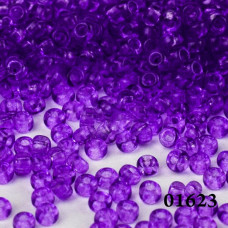01623 10/0 чеський бісер Preciosa, 50 г, фіолетовий, кристальний сольгель