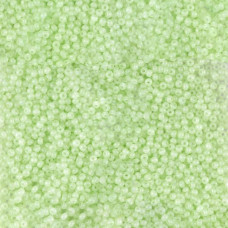 02254 10/0 чеський бісер Preciosa, 50 г, зелений, непрозорий сольгель алебастровий