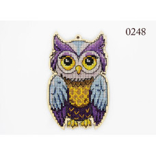 0248 ФрузелОк Набір для вишивки рахунковим хрестиком по дереву - Іграшка Уляна 6,5х10 см