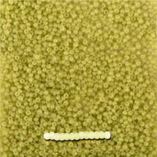 02653 10/0 чеський бісер Preciosa, 50 г, зелений, непрозорий сольгель алебастровий