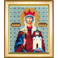Б-1041 Ікона святої мучениці Людмили. Чарівна Мить. Набір для вишивання бісером
