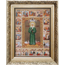 Б-1015 Ікона Святої Блаженної Матрони Московської. Чарівна Мить. Набір для вишивання бісером