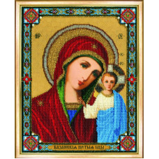 Б-1191 Ікона Божої Матері Казанська. Чарівна Мить. Набір для вишивання бісером