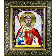 VIA5027 Святий Великий Цар Костянтин. ArtSolo. Схема на тканині для вишивання бісером