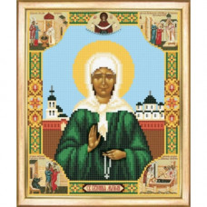 СБИ-007 Ікона Святої Блаженної Матрони Московської. Чарівна Мить. Схема на тканині для вишивання бісеро