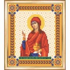 СБИ-015 Ікона Святої рівноапостольної Марії-Магдалини. Чарівна Мить. Схема на тканині для вишивання бі
