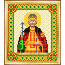 СБИ-025 Ікона Святого благовірного Великого Князя Георгія (Юрія). Чарівна Мить. Схема на тканини для