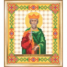 СБИ-032 Ікона Святого благовірного В'ячеслава. Чарівна Мить. Схема на тканині для вишивання бісером