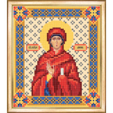 СБИ-035 Ікона Святої пророчиці Анни. Чарівна Мить. Схема на тканині для вишивання бісером
