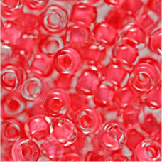 38398 10/0 чеський бісер Preciosa, 50 г, червона троянда, кристальний з фарбованим отвором