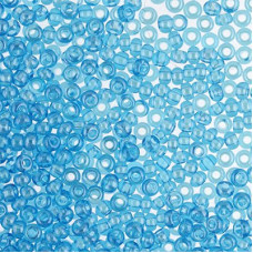 66030 10/0 чеський бісер Preciosa, 50 г, лазурно-блакитний, прозорий глазурований