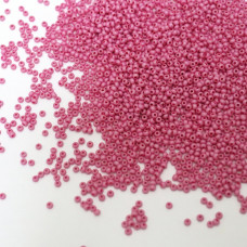 16695 matt 10/0 чеський бісер Preciosa, 50 г, рожевий, непрозорий крейдяний глазурований матовий
