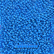 16A38 matt 10/0 чеський бісер Preciosa, 50 г, блакитний, непрозорий крейдяний інтенсивний колір, матовий