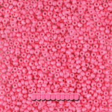 16A77 matt 10/0 чеський бісер Preciosa, 50 г, рожевий, непрозорий крейдяний інтенсивний колір, матовий