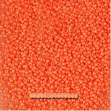 16A91 10/0 чеський бісер Preciosa, 50 г, помаранчевий, непрозорий крейдяний інтенсивний колір