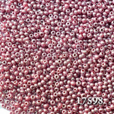 17598 10/0 чеський бісер Preciosa, 50 г, рожевий, непрозорий алебастровий глазурований