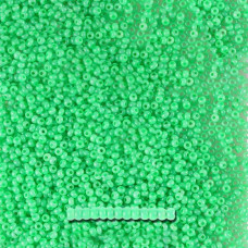 17856 10/0 чеський бісер Preciosa, 50 г, зелений, непрозорий сольгель алебастровий