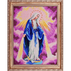 A504 Непорочное зачатие Девы Марии. Ангеліка. Схема на ткани для вышивания бисером