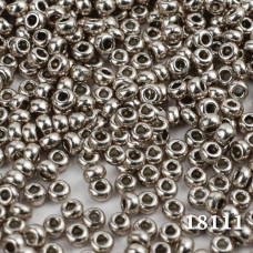 18111 10/0 чеський бісер Preciosa, 50 г, кремовий, кристальний сольгель металік