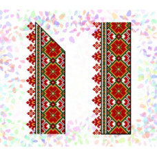 K268 Гуцульський орнамент (21х29 см). Confetti. Водорозчинний флізелін з малюнком