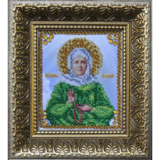 Р-107 Мініатюрна ікона Свята блаженна Матрона Московська. Картини бісером. Набір для вишивання бі(Знятий з виробництва)