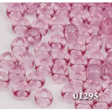 01295 10/0 чеський бісер Preciosa, 50 г, рожево-фіолетовий темний, кристальний сольгель