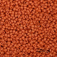 22m04 10/0 чеський бісер Preciosa, 50 г, помаранчево-коричневий, рокайль