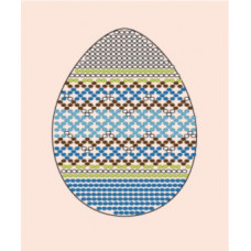 СБП-04 Схема для обплітання великоднього яйця з заготівлею - 3. Чарівна Мить. Набір для бісероплетіння