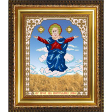 VIA4216 Образ Пресвятої Богородиці Спорительниця Хлібів. ArtSolo. Схема на тканині для вишивання, бісер