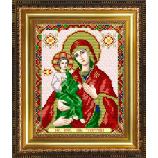 VIA4221 Образ Пресвятої Богородиці Троєручиця. ArtSolo. Схема на тканині для вишивання бісером