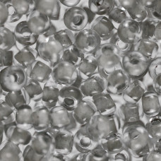 38642 10/0 чеський бісер Preciosa, 50 г, сірий, кристальний глазурований з фарбованим отвором