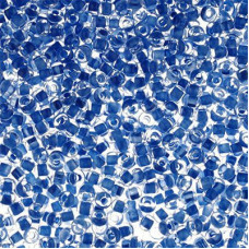 38338 10/0 чеський бісер Preciosa, 50 г, синій, кристальний з фарбованим отвором