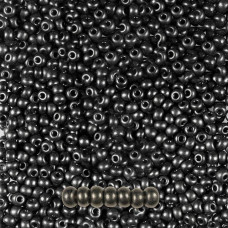 28992 10/0 чеський бісер Preciosa, 50 г, помаранчево-сірий, непрозорий чорний бурштин перламутровий