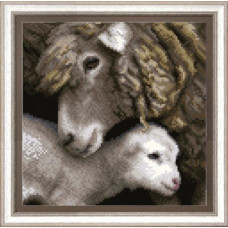 СБ-276 Мама овечка. Чарівна Мить. Схема на тканині для вишивання бісером