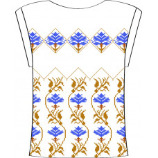 825-14/09 Блузка жіноча з трикутним вирізом (розмір 42). Чарівна Мить. Вишиванки