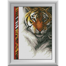 30254 Королівський тигр. Dream Art. Набір алмазної мозаїки (квадратні, повна)