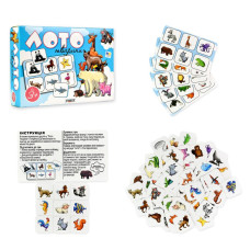 30579 Strateg Настільна гра - Лото Тварини, українською мовою (Стратег) 30579 Strateg Настільна гра - Лото Тварини, українською мовою (Стратег)