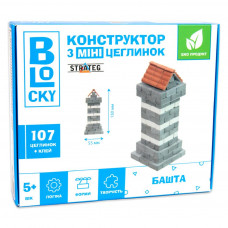 31022 Башта. Будівельний набір для творчості з міні-цеглинок BLOCKY. Strateg