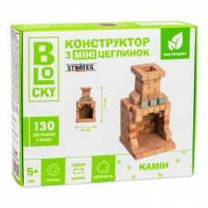 31025 Камін. Будівельний набір для творчості з міні-цеглинок BLOCKY. Strateg