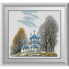 31038 Біла церква. Dream Art. Набір алмазної мозаїки (квадратні, повна)
