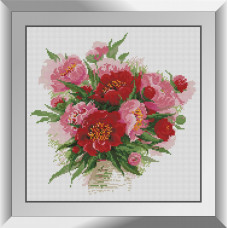 31088 Рожеві тюльпани. Dream Art. Набір алмазної мозаїки (квадратні, повна)
