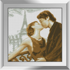 31288 Паризький поцілунок. Dream Art. Набір алмазної мозаїки (квадратні, повна)