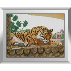 31837 Сон (бенгальський тигр). Dream Art. Набір алмазної мозаїки (квадратні, повна)