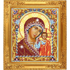 АР 1042 Богородица Казанская (венчальная пара). Повна скриня. Схема для вышивания бисером