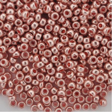 18191 10/0 чеський бісер Preciosa, 50 г, червоно-рожевий, кристальний сольгель металік